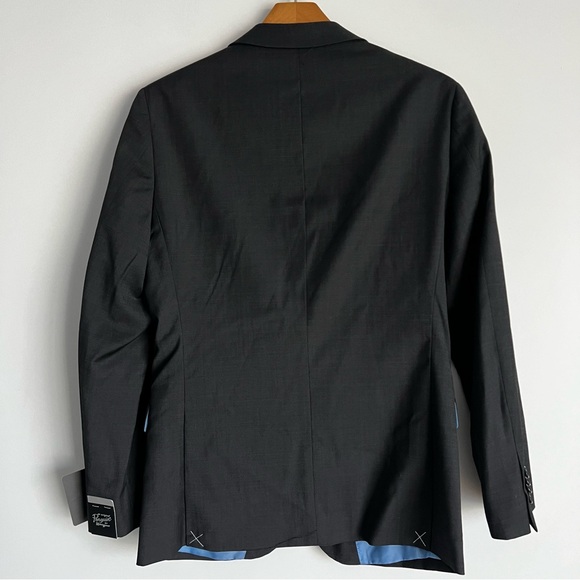 Men’s Slim Fit Suit Jacket Original Penguin By Munsingwear Black Size 36S - Picture 2 of 11